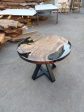 Epoxy Round Table, Epoxy Dining Table, Walnut Epoxy River Table, Custom 36” Round Walnut Wood Table, Black Epoxy Table, Order for Kelsey Discount