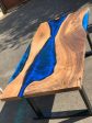 Walnut Dining Table, Epoxy Table, Epoxy Dining Table, Epoxy Table, River Dining Table, Custom 78  x 40   Ocean Blue Table Order for Regla For Discount