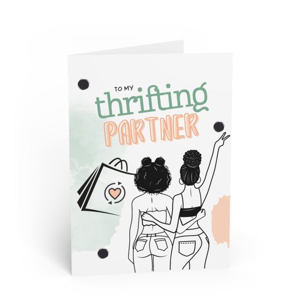 Thrifting Partner Greeting Card Online