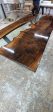 Handmade Epoxy Table, Custom 72  x 36   Epoxy Table, Wood Resin Clear Table, Epoxy Walnut Dining Table, Ultra Clear Epoxy Table for Regla Hot on Sale