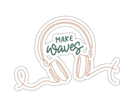 Make Waves Kiss-Cut Stickers Online now