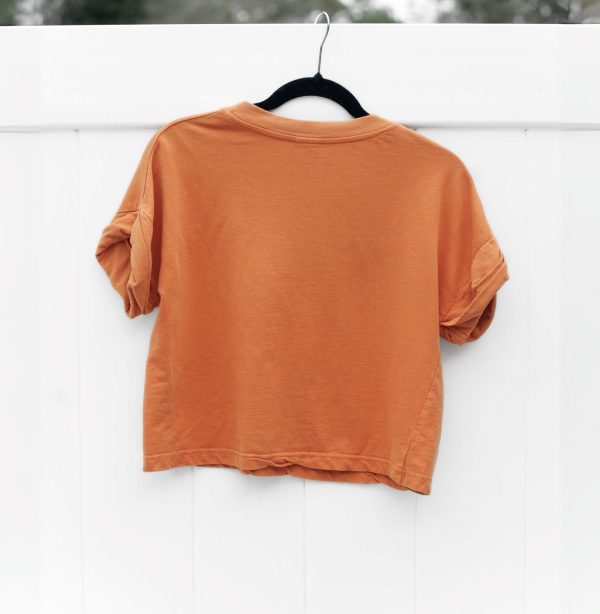 Cleveland Browns Crop Rework Puff Sleeve Fashion