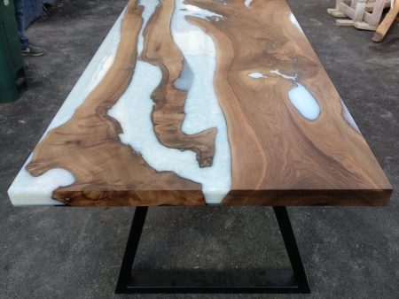 Custom 72”x 36  Walnut Epoxy Table, Epoxy Resin Table, Epoxy Dining Table, Epoxy Resin Table, Live Edge Table for Anastasia For Cheap