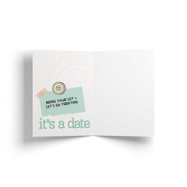 Clothing Hunt Date Card For Cheap