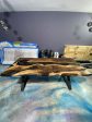 Handmade Epoxy Table, Custom 80” x 38” Walnut Smokey Gray Table, Live Edge Table, Epoxy River Table, Wooden Table, Order for Stephanie L Hot on Sale