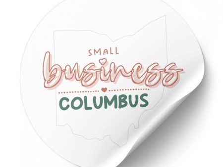 Columbus Small Business | Round Sticker For Sale