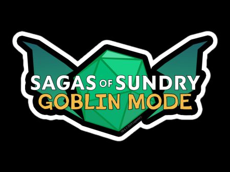 Sagas of Sundry: Goblin Mode Logo Sticker Hot on Sale