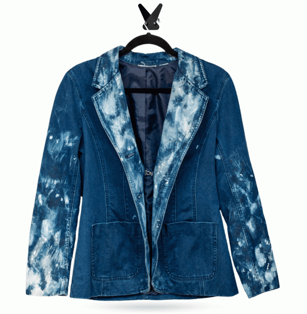 Chic Denim Rework Blazer Sale