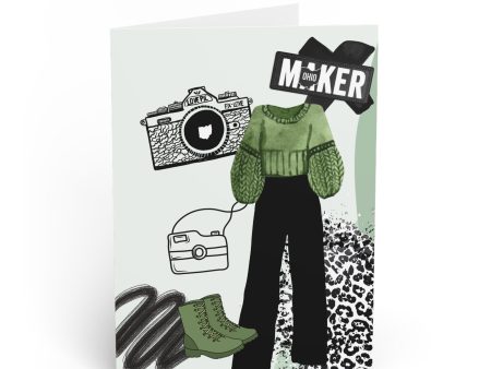 Green Print Ohio Maker Card Fashion