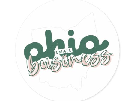 Ohio Small Business Round Sticker For Cheap