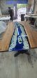 Ocean Table, Custom Dining Table, Custom 72” x 40” Walnut Wood Ocean Theme Table, Epoxy River Table Order, Epoxy Resin Table, for Daniel M Cheap