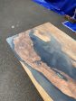 Live Edge Table, River Table, Custom 70” x 36” Walnut Smokey Gray Table, Epoxy River Dining Table, Custom Order for Nicole G on Sale