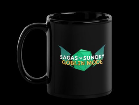 Sagas of Sundry: Goblin Mode Logo Black Mug on Sale