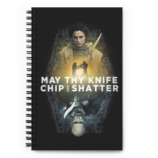 Dune May Thy Knife Chip and Shatter Spiral Notebook Fashion