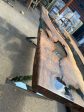 Epoxy Resin Table, Live Edge Table, Custom 84” x 42” Walnut Wood Smokey Gray Table, Epoxy Table, Handmade Epoxy Table, Order for Schaun2 For Sale