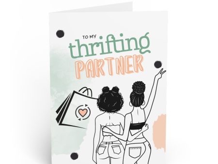 Thrifting Partner Greeting Card Online