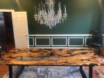 Olive Wood Epoxy Table, Custom 108” x 42” Olive Wood Table, Clear Epoxy Dining Table, River Table, Handmade Table, Custom Order for Michelle on Sale