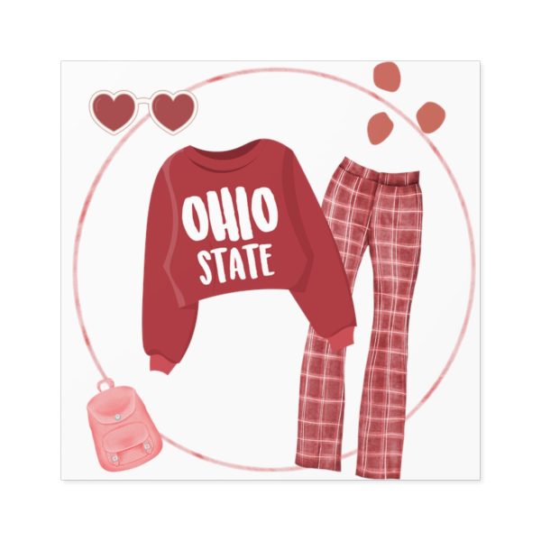 Ohio State Style Sticker Online