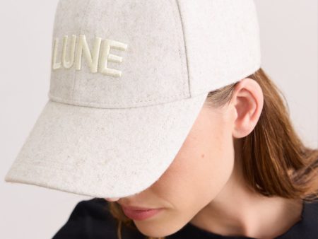 DAVEY logo cap - Beige Melange Sale