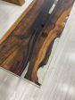 Epoxy Resin Table, Live Edge Table, Custom 68” x 42” Walnut Clear Epoxy Table, River Table, Wooden Table, Custom  Order for Mhaia Online now