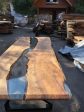 Walnut Dining Table, Custom 96” x 40” Walnut Table, Clear Epoxy Table, River Dining Table, Live Edge Table, Custom Order for Lauren S Supply