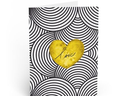 Yellow Love Greeting Card For Discount