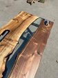 Live Edge Table, Epoxy Dining Table, Epoxy Resin Table, Custom 78” x 40” Walnut Table, Epoxy River Table, Custom Order for Gemma Online