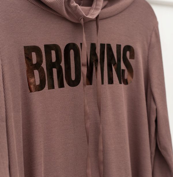 Cleveland Browns Ribbed Rework Top Discount