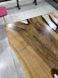 Epoxy Table, Epoxy Dining Table, Walnut Epoxy River Table, Custom 72” x 36” Walnut Clear Epoxy River Table Order for Lisa M For Discount