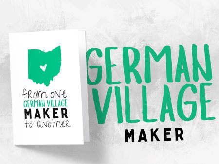 German Village Ohio Maker Card Online now