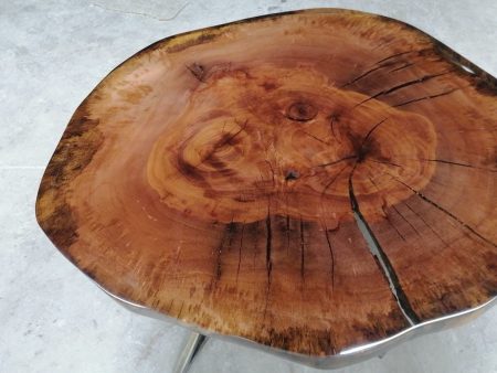 Round Dining Table, Handmade Epoxy Table, Epoxy Coffee Table, Custom 36  Round Walnut Shiny Clear Coffee Table. Order for Pascal and Ori Discount