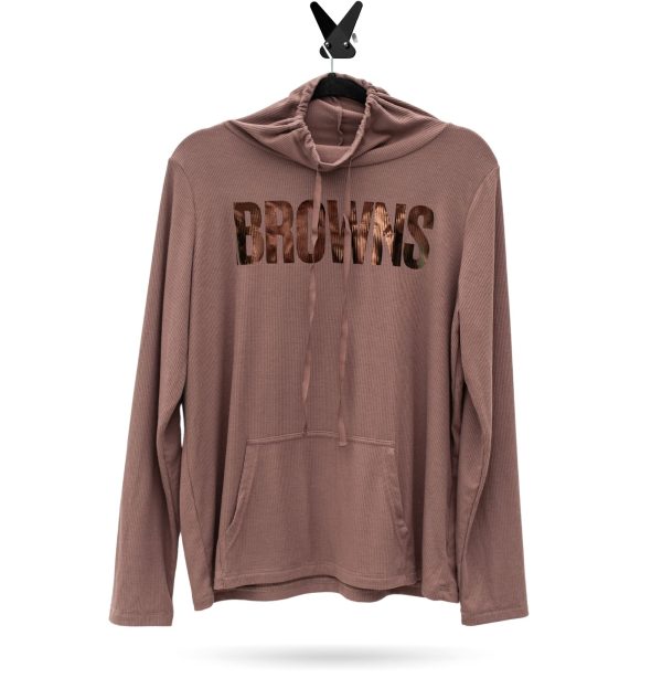 Cleveland Browns Ribbed Rework Top Discount