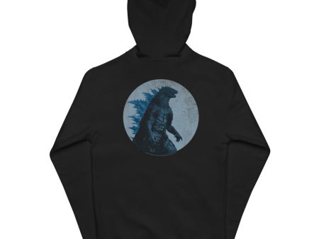 Godzilla x Kong Blue Moon Godzilla Zip-up Hoodie For Cheap