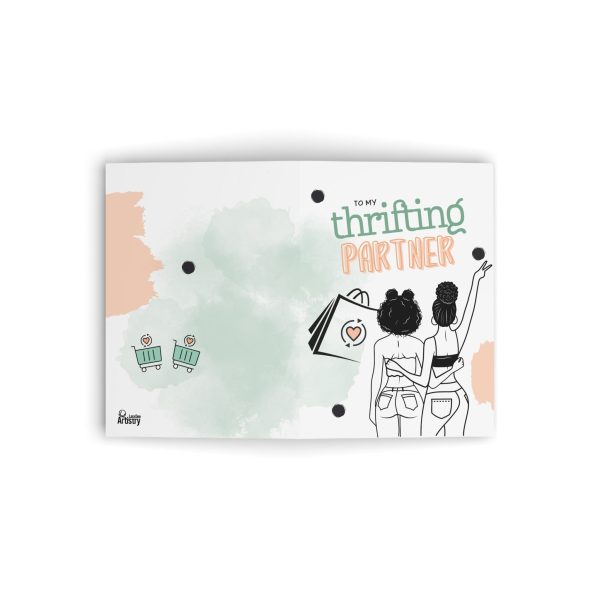 Thrifting Partner Greeting Card Online