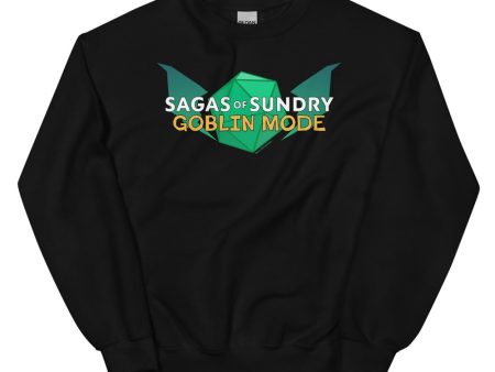 Sagas of Sundry: Goblin Mode Logo Unisex Crewneck Discount