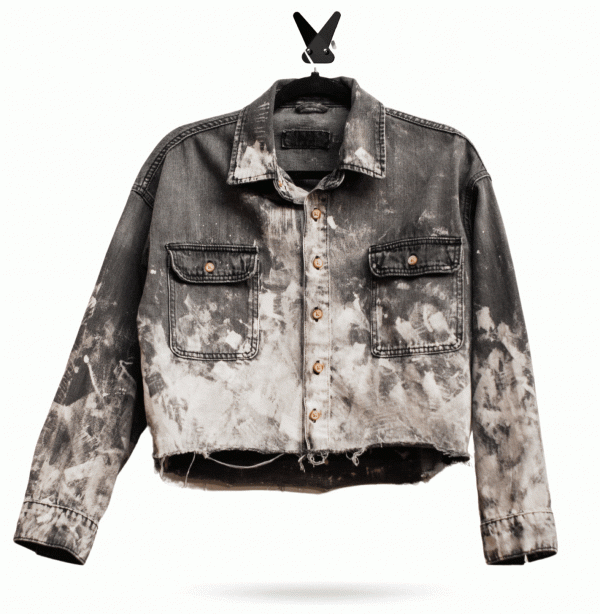 Ice Drip Rework Jacket - Eco-Friendly Upcycled Denim Fashion