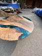 Epoxy Resin Table, Custom 60” Diameter Round Table, White Epoxy Table for Deepali Hot on Sale