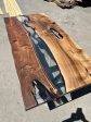 Live Edge Table, Epoxy Dining Table, Epoxy Resin Table, Custom 78” x 40” Walnut Table, Epoxy River Table, Custom Order for Gemma Online