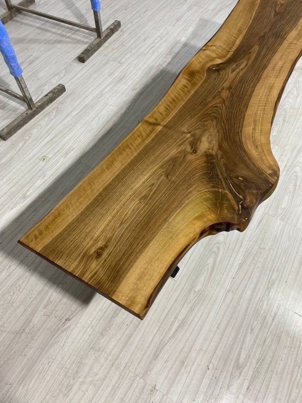 Walnut Bench, Epoxy Bench, Live Edge Table, Dining Table Bench, Dining Bench, Walnut Dining Table Bench Order for Janice Online now