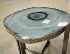 Agate Table Top, Quartz Crystal Table, Ageta Side Coffee Table, Stone Coffee Table, Unique Coffee Table, Home Decor Accent Table For Cheap