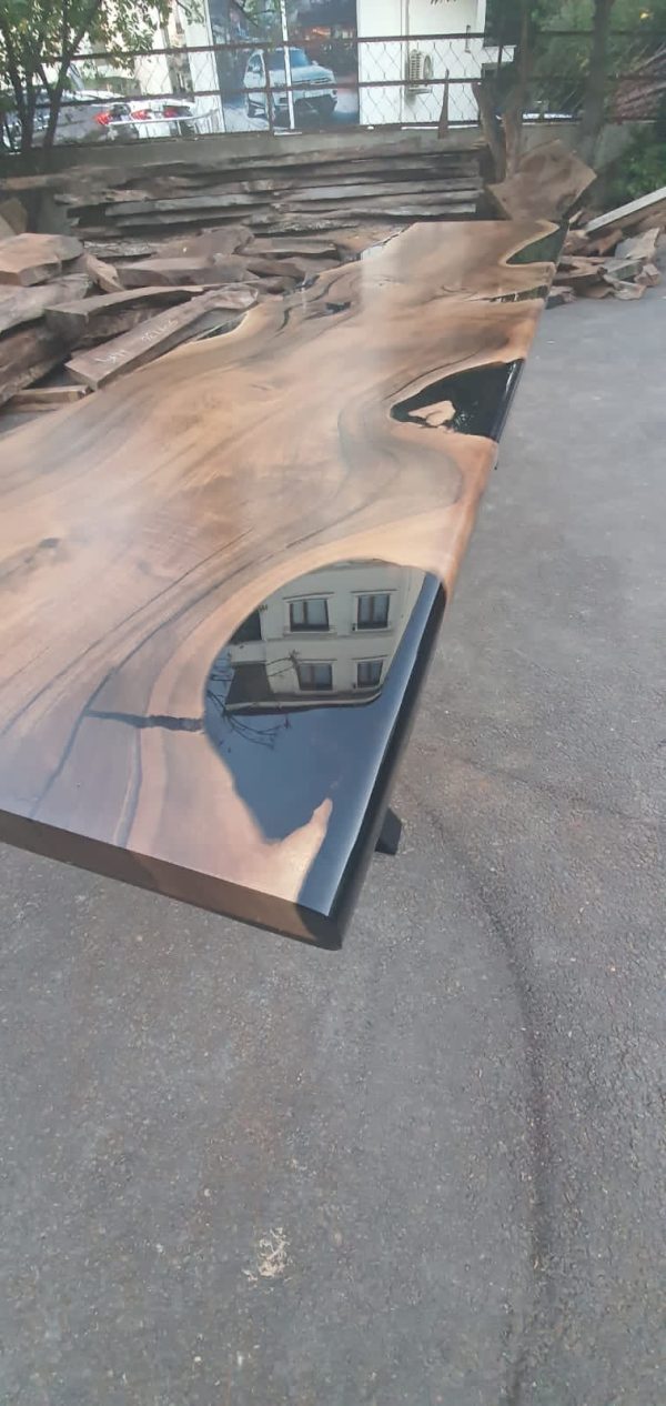 Live Edge Table, Epoxy Table, Epoxy Dining Table, Walnut Epoxy River Table, Custom 115” x 25” Walnut Epoxy Table, Custom Order for Ginny Online Hot Sale