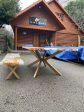 Custom 78” x 44  Olive Wood Epoxy Table, Olive Wood Table, Pearl Epoxy Resin Dining Table, Live Edge White Table, Made to Order for Ans 1 For Discount