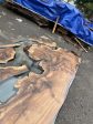 Walnut Dining Table, Epoxy Table, Epoxy Dining Table, River Table, Custom 82” x 40” Table, Clear Epoxy Dining Table, Order for Molly For Cheap