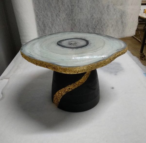 Agate Table Top, Quartz Crystal Table, Ageta Side Coffee Table, Stone Coffee Table, Unique Coffee Table, Home Decor Accent Table For Cheap