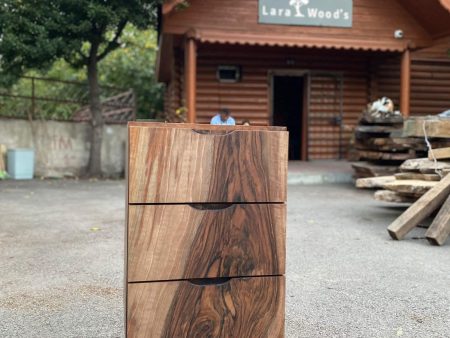 Custom 15” x 18” x 30” Epoxy Wood Credenza , Walnut Blue Epoxy Resin Cabinet, Blue River Credenza for Kathleen For Cheap