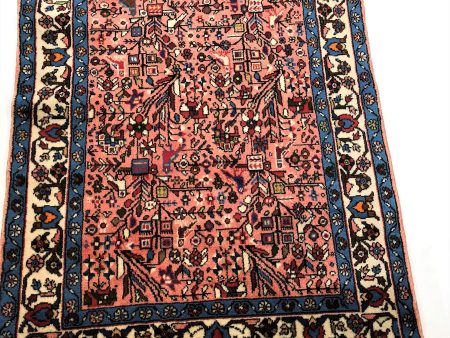 001194 Hamedan Oriental Persian Rug 3 4 x4 11  on Sale