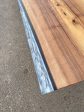 Clear Epoxy Table, River Table, Live Edge Table, Custom 86” x 17” Walnut Wood Gray Table, Marble Effect Epoxy Bench for Korrine 3 For Cheap