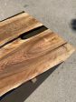 Custom 84” x 36” Walnut Smoke Gray Epoxy River Table Order for Melinda For Discount