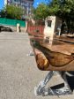 Custom 115” x 30” Walnut Smoke Gray Epoxy River Table Order for Krishawn Online Sale